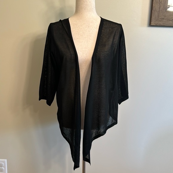Akemi + Kin Open Front Sheer Tie Cardigan - Picture 2 of 11